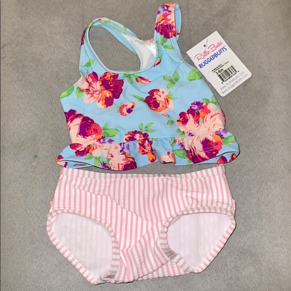 Ruffle Butts 2 piece swim suit